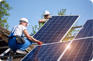 Solar panels installation